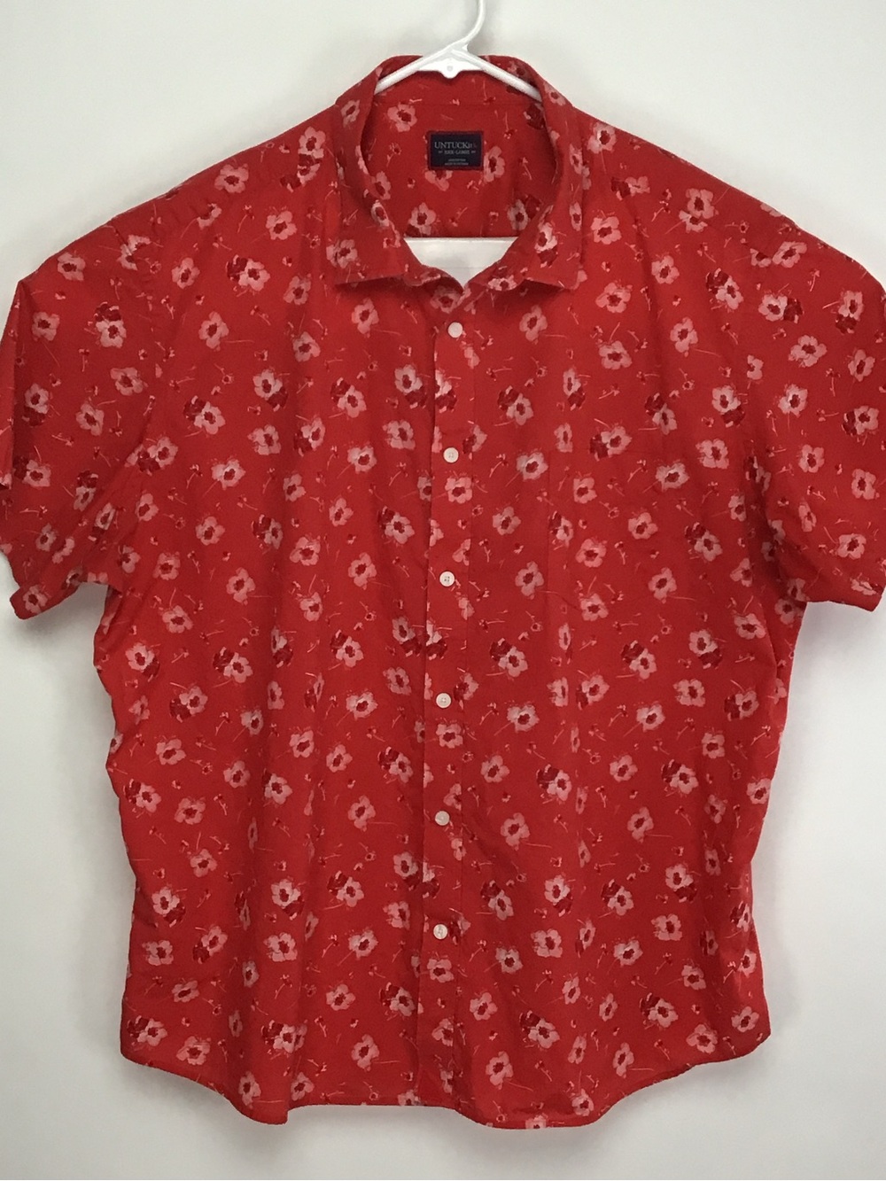 UNTUCKit Coolidge men’s short sleeve button up casual shirt 3XL